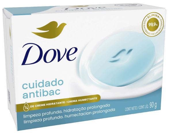 SABONETE DOVE CUIDADO ANTIBAC 90G