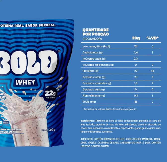 Whey Cookies e Cream 900g - BOLD