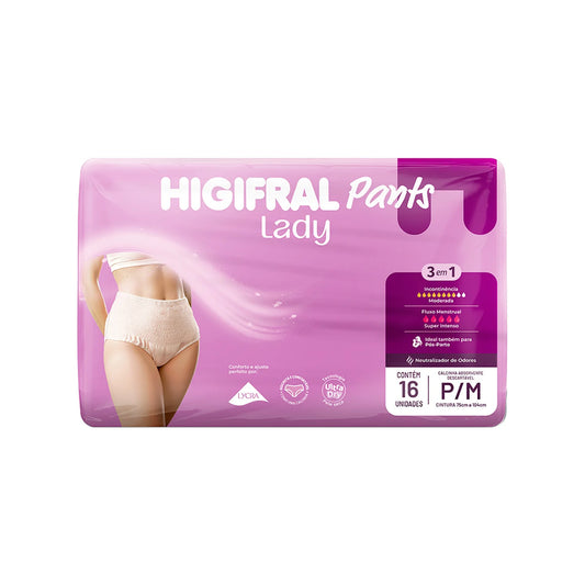 ROUPA INTÍMA HIGIFRAL PANTS LADY P/M