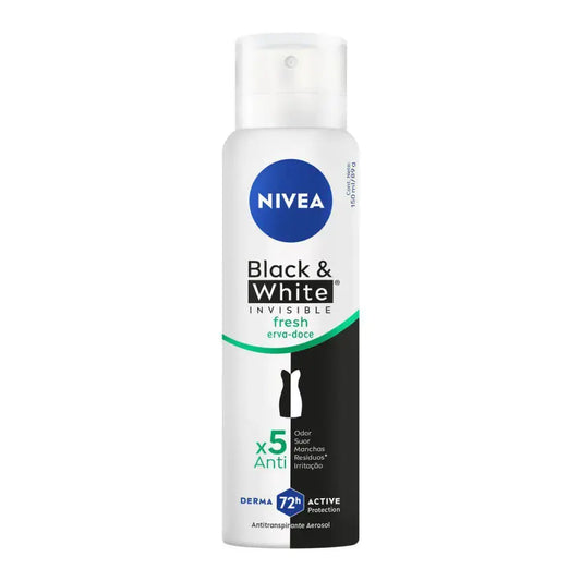 DESODORANTE NIVEA AERO B&W FRESH INIVISIBLE 150ML