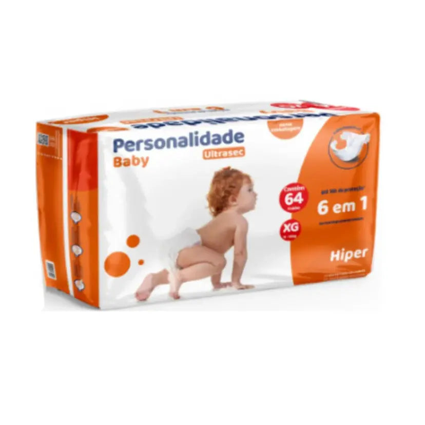 FRALDA PERSONALIDADE ULTRA SEC XG 64 UNIDADES