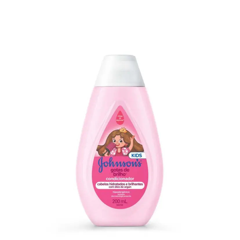 Condicionador Infantil Johnson's Gotas de Brilho com 200ml