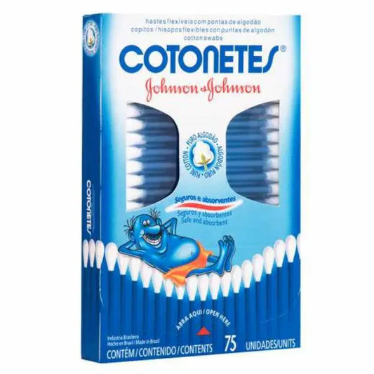 Hastes Flexíveis Cotonetes Johnson & Johnson 75 unidades