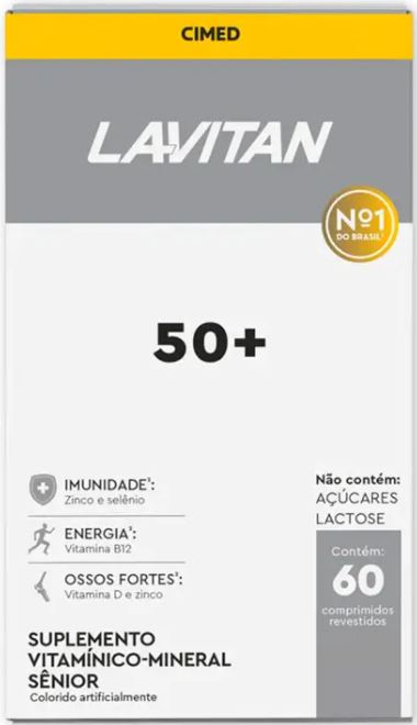 VITAMINA LAVITAN 50+ 60COMP REV.