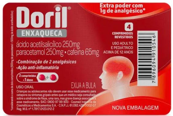 DORIL ENXAQUECA 4 COMP.