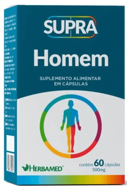 SUPRA HOMEM POLIVITAMÍNICO HERBAMED 60 CAP