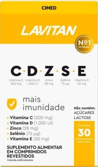 VITAMINA LAVITAN IMUNIDADE CDZSE 30COMP