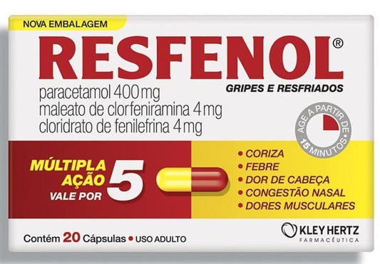 Resfenol com 20 cápsulas - KLEY HERTZ