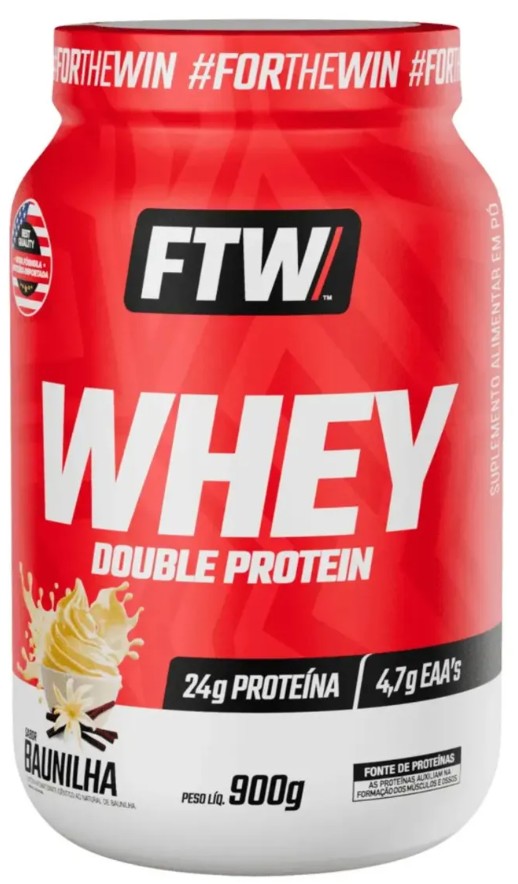 WHEY DOUBLE POTE FTW 900G BAUNILHA