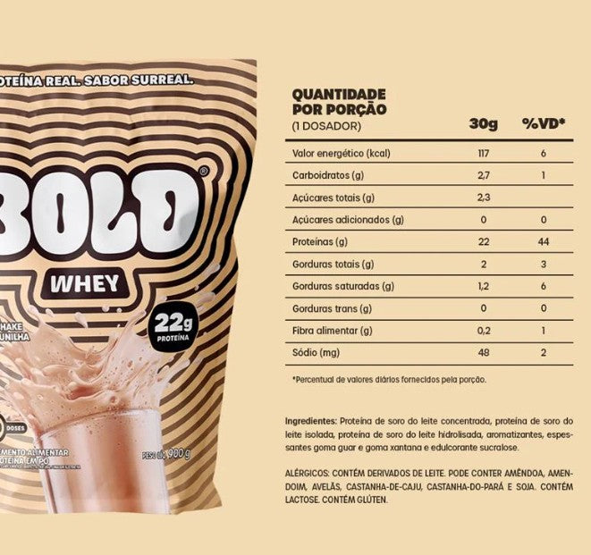 Whey Baunilha 900g - BOLD